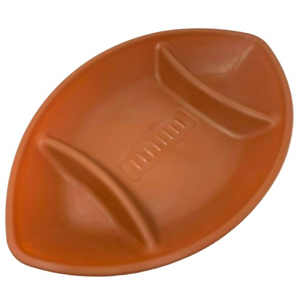Football Chip and Dip Serving Tray Utensil Caddy Tailgate Party Supplies - Picture 2 of 7